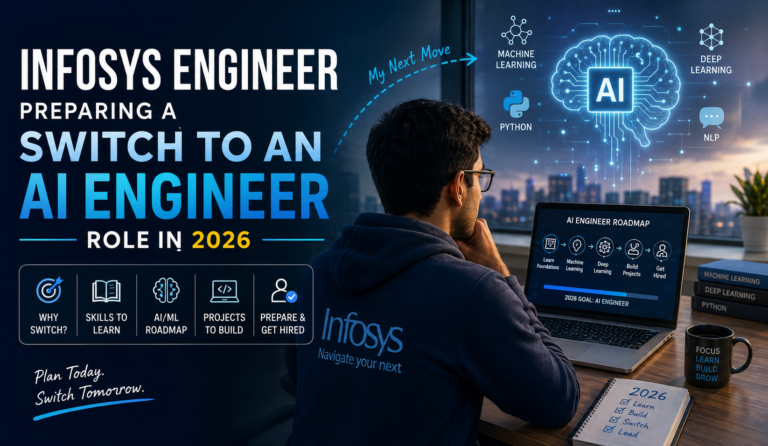 Infosys engineer preparing a switch to an AI engineer role in 2026