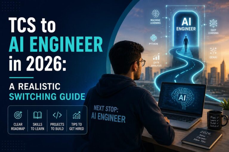 Engineer at a TCS office planning a switch to an AI engineer role in 2026